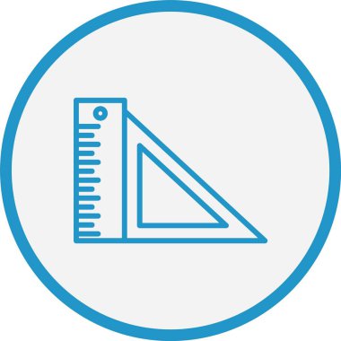 Cetvel Çizgisi Mavi Çember