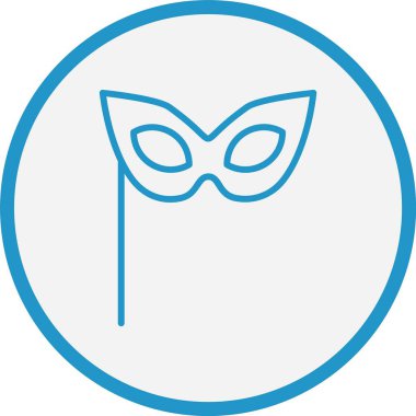 Doğum günü maskesi Mavi Çember