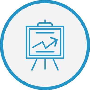 Çizelge Çizgisi Mavi Çember