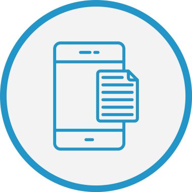 Belge Çizgisi Mavi Çember