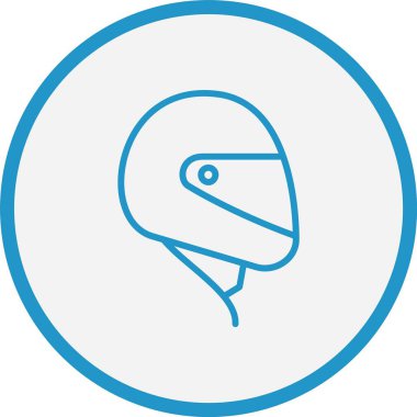 Miğfer Çizgisi Mavi Çember