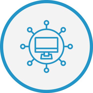 Ağ Çizgisi Mavi Çember