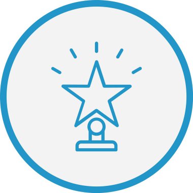 Başarı Çizgisi Mavi Çember