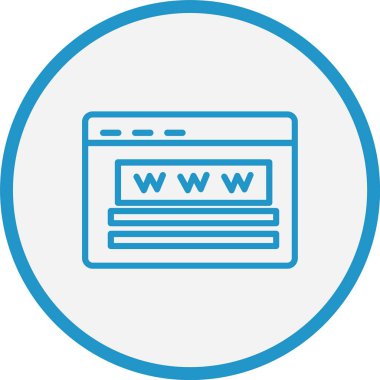 Web Sitesi Hat Mavi Çember