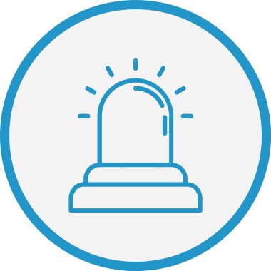 Alarm Çanı Mavi Çember