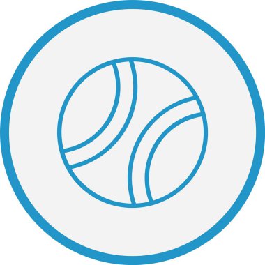 Top Çizgisi Mavi Çember