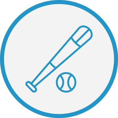 Beyzbol Çizgisi Mavi Çember