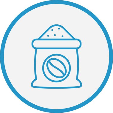 Kahve Torbası Mavi Çember