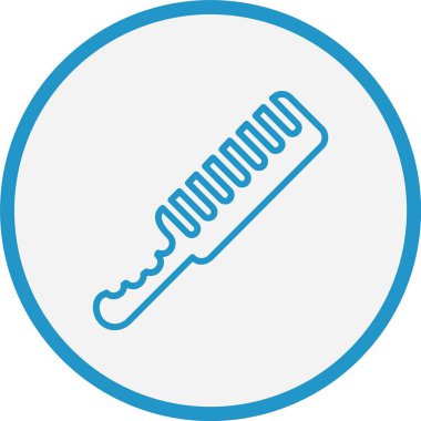 Tarak Çizgisi Mavi Çember