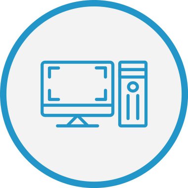 Bilgisayar Monitörü Mavi Çember