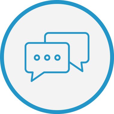 Konuşma Satırı Mavi Çember