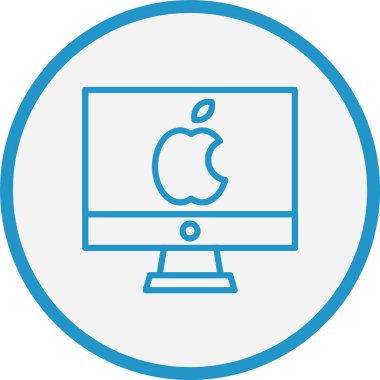 Makine Çizgisi Mavi Çember