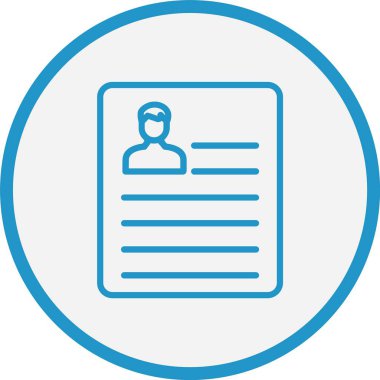 Profil Çizgisi Mavi Çember