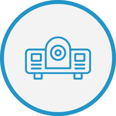 Projektör Çizgisi Mavi Çember