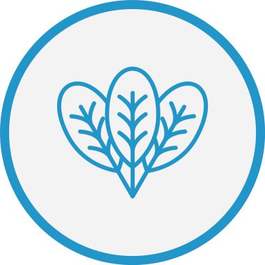 Ispanak Çizgisi Mavi Çember