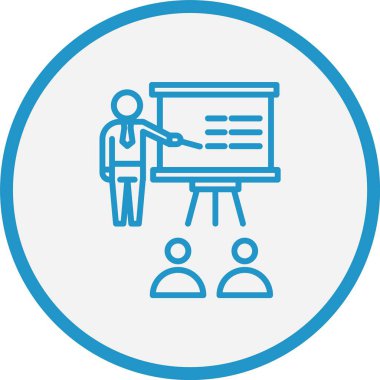 Sınıf Çizgisi Mavi Çember