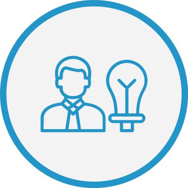 Girişimci Çizgisi Mavi Çember