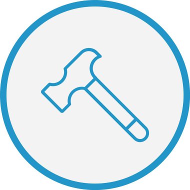 Çekiç Çizgisi Mavi Çember