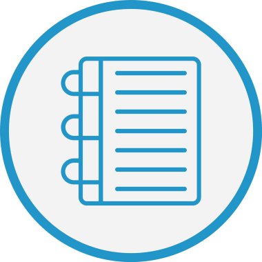 Not Çizgisi Mavi Çember