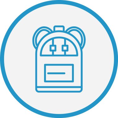 Sırt Çantası Çizgisi Mavi Çember