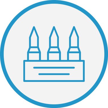 Fişek Çizgisi Mavi Çember