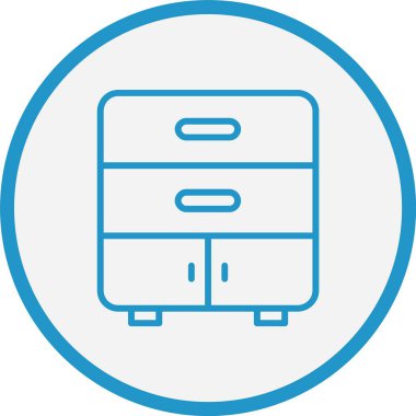 Çekmece Çizgisi Mavi Çember