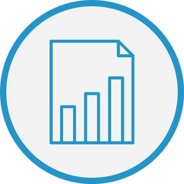 Grafik Çizgisi Mavi Çember