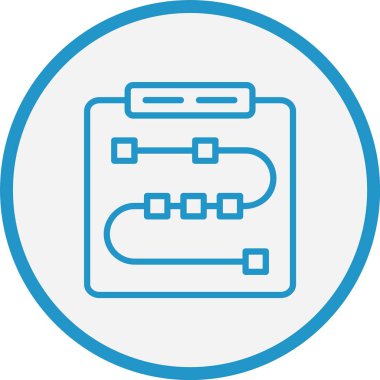 Not Çizgisi Mavi Çember