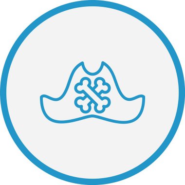 Korsan Şapkası Hat Mavi Çember