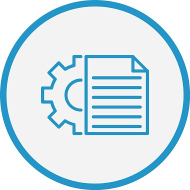 Proje Çizgisi Mavi Çember