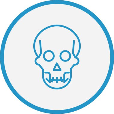 Kurukafa Çizgisi Mavi Çember