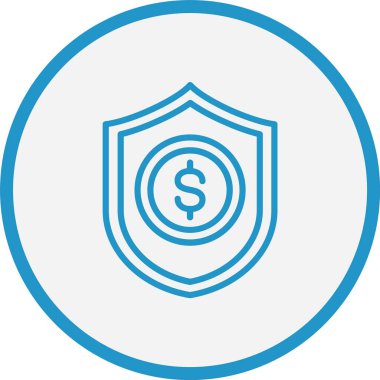 Kalkan Çizgisi Mavi Çember