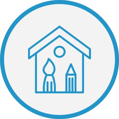 Mimari Hat Mavi Çember