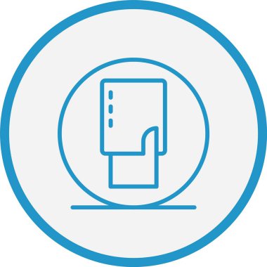 Amonestation Line Blue Circle