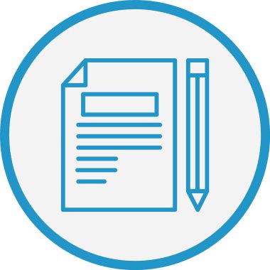 Dosya Belgesi Mavi Çember