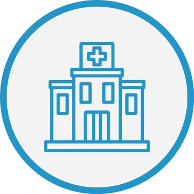 Hastane Binası Mavi Çember