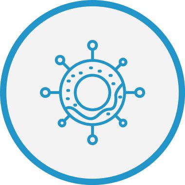 Küf Çizgisi Mavi Çember