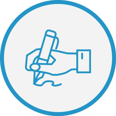 Satır Mavi Çember Yaz