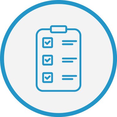 Kontrol Listesi Mavi Çember