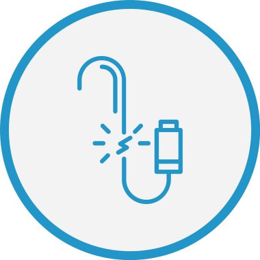 Kırık Kablo Hattı Mavi Çember