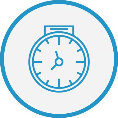 Saat Çizgisi Mavi Çember