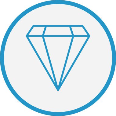 Elmas Çizgisi Mavi Çember