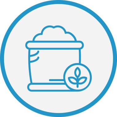 Çuval Çizgisi Mavi Çember