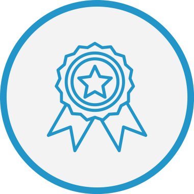 Kalite Çizgisi Mavi Çember