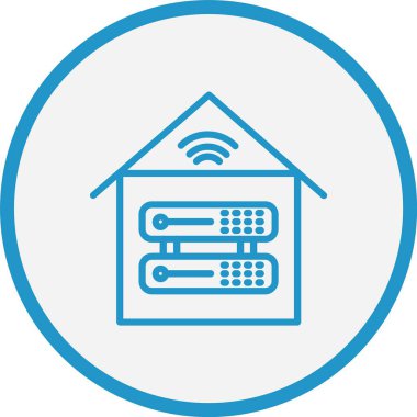 Sunucu Satırı Mavi Çember