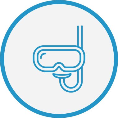 Şnorkel çizgisi Mavi Çember