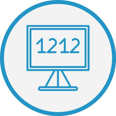 Whiteboard Çizgisi Mavi Çember