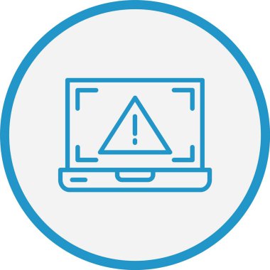 Hata Çizgisi Mavi Çember