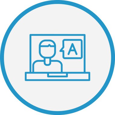 Öğrenme Çizgisi Mavi Çember