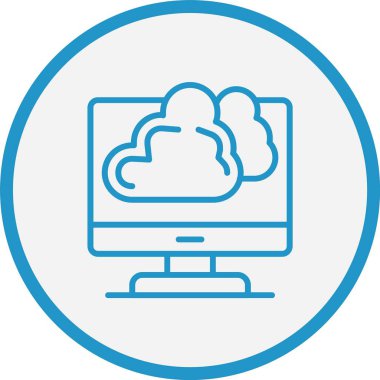 Hava Çizgisi Mavi Çember